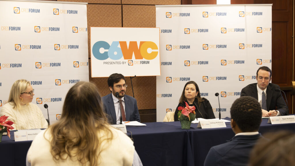 From right to left - Ryan McManus, Ashley McManus, Eli Mansour, Mary Collins Howell